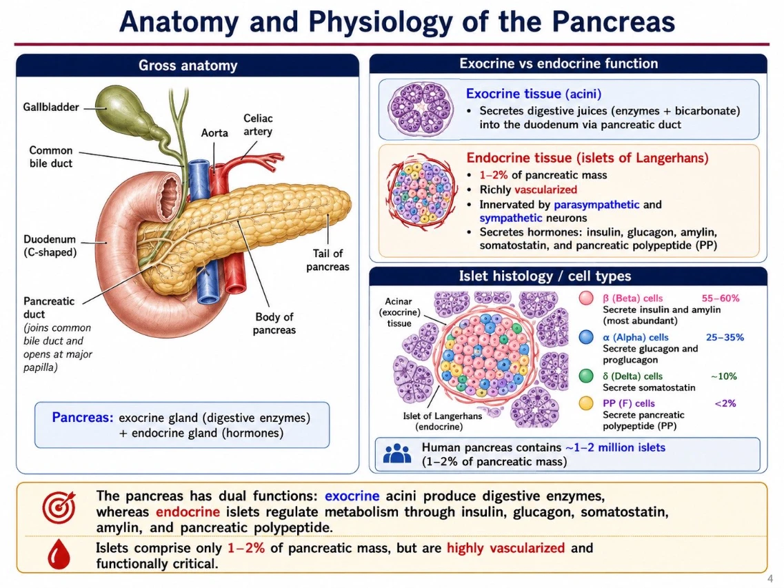 Anatomy and Physiology of the Pancreas